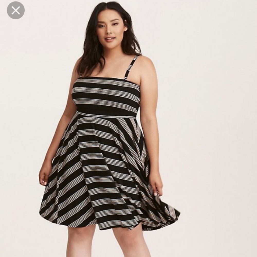 Torrid Striped Tube Dress NWOT